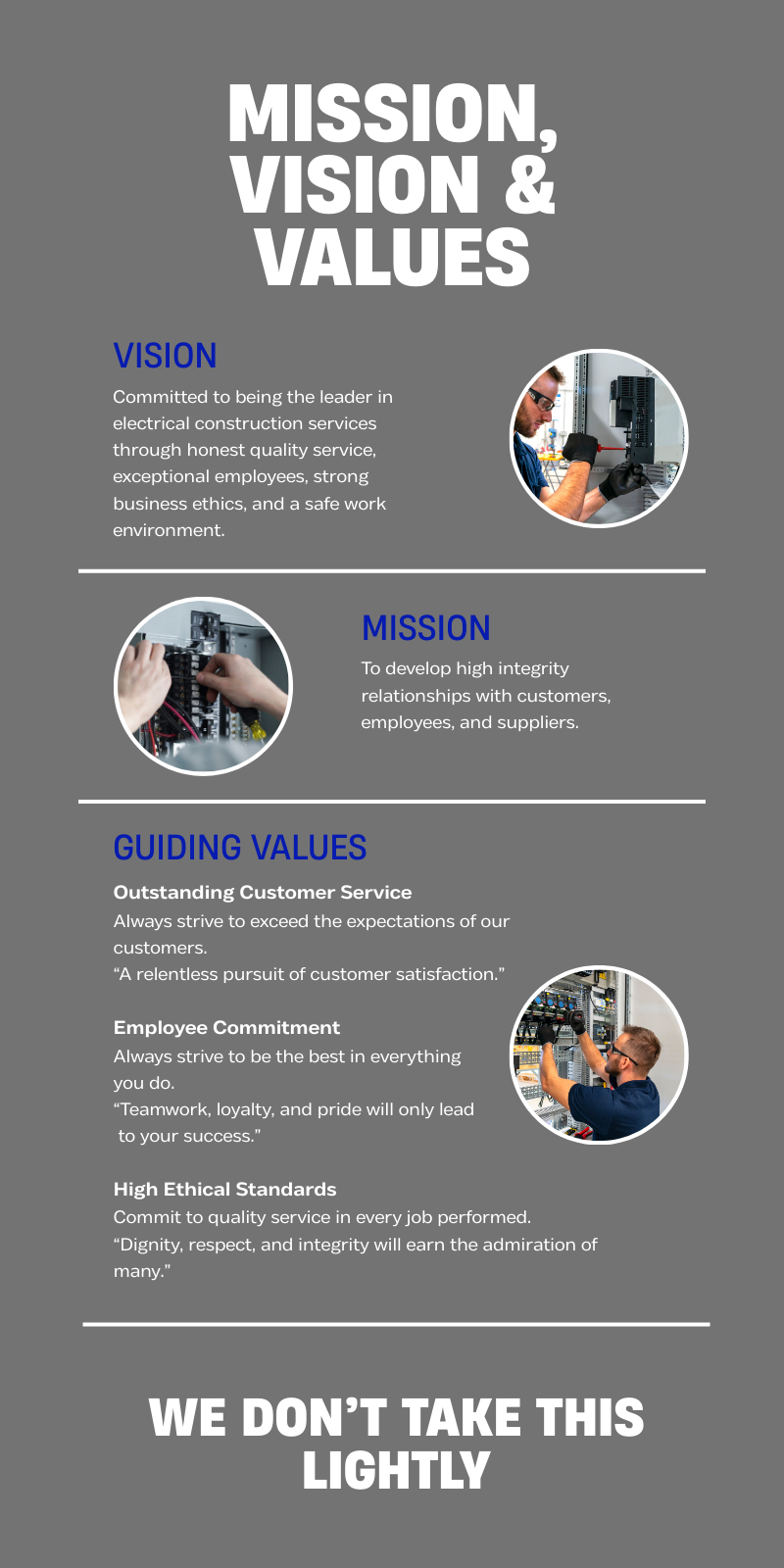 Infographic Corporate Vision